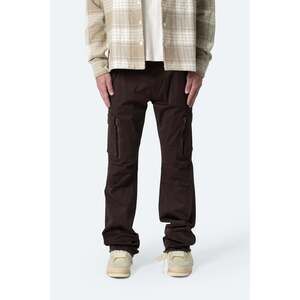 mnml Paneled Zipper Cargo Pants - Brown Size 32Brown / 32